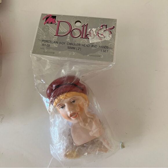 Lot of 8 Vintage Mangelsen’s Porcelain Doll Heads New - Picture 2 of 7